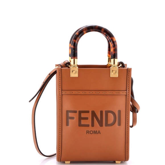 Fendi Mini Sunshine Shopper Tote Leather - Picture 1 of 5